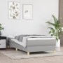 Cama box spring con colchón tela gris claro 100x200 cm de vidaXL, Camas y somieres - Ref: Foro24-3144151, Precio: 278,45 €, D...