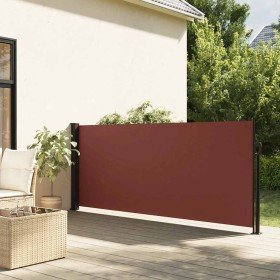 Toldo lateral retráctil marrón 140x500 cm en Sombrillas | Comprar online en Foru.es