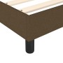 Cama box spring con colchón tela marrón oscuro 200x200 cm de vidaXL, Camas y somieres - Ref: Foro24-3144104, Precio: 536,22 €...