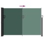Toldo lateral retráctil verde oscuro 140x500 cm en Sombrillas | Comprar online en Foru.es
