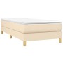 Cama box spring con colchón tela color crema 100x200 cm de vidaXL, Camas y somieres - Ref: Foro24-3144156, Precio: 266,02 €, ...