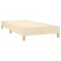 Cama box spring con colchón tela color crema 100x200 cm de vidaXL, Camas y somieres - Ref: Foro24-3144156, Precio: 266,02 €, ...