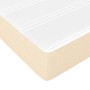 Cama box spring con colchón tela color crema 100x200 cm de vidaXL, Camas y somieres - Ref: Foro24-3144156, Precio: 266,02 €, ...