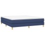 Cama box spring con colchón tela azul 160x200 cm de vidaXL, Camas y somieres - Ref: Foro24-3144189, Precio: 434,14 €, Descuen...