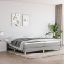 Cama box spring con colchón tela gris claro 200x200 cm de vidaXL, Camas y somieres - Ref: Foro24-3144199, Precio: 518,29 €, D...