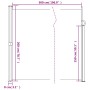 Toldo lateral retráctil negro 200x500 cm en Sombrillas | Comprar online en Foru.es