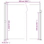 Toldo lateral retráctil marrón 220x500 cm en Sombrillas | Comprar online en Foru.es