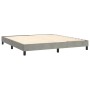 Cama box spring con colchón terciopelo gris claro 160x200 cm de vidaXL, Camas y somieres - Ref: Foro24-3141191, Precio: 468,2...