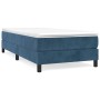 Cama box spring con colchón terciopelo azul oscuro 80x200 cm de vidaXL, Camas y somieres - Ref: Foro24-3144301, Precio: 244,7...