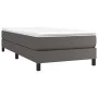Cama box spring con colchón cuero sintético gris 90x200 cm de vidaXL, Camas y somieres - Ref: Foro24-3144241, Precio: 254,45 ...