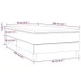 Cama box spring con colchón cuero sintético gris 90x200 cm de vidaXL, Camas y somieres - Ref: Foro24-3144241, Precio: 254,45 ...