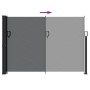 Toldo lateral retráctil negro 140x600 cm en Sombrillas | Comprar online en Foru.es