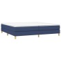 Cama box spring con colchón tela azul 200x200 cm de vidaXL, Camas y somieres - Ref: Foro24-3144205, Precio: 546,86 €, Descuen...