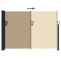 Toldo lateral retráctil beige 140x600 cm en Sombrillas | Comprar online en Foru.es