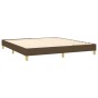 Cama box spring con colchón tela marrón oscuro 160x200 cm de vidaXL, Camas y somieres - Ref: Foro24-3144186, Precio: 425,75 €...