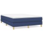 Cama box spring con colchón tela azul 140x200 cm de vidaXL, Camas y somieres - Ref: Foro24-3144181, Precio: 401,22 €, Descuen...
