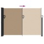 Toldo lateral retráctil gris taupe 140x600 cm en Sombrillas | Comprar online en Foru.es