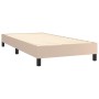 Cama box spring con colchón cuero sintético capuchino 100x200cm de vidaXL, Camas y somieres - Ref: Foro24-3141052, Precio: 31...
