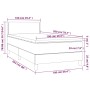 Cama box spring con colchón cuero sintético capuchino 100x200cm de vidaXL, Camas y somieres - Ref: Foro24-3141052, Precio: 31...