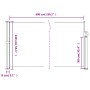 Toldo lateral retráctil antracita 140x600 cm en Sombrillas | Comprar online en Foru.es