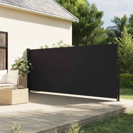 Toldo lateral retráctil negro 160x600 cm en Sombrillas | Comprar online en Foru.es