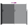 Toldo lateral retráctil negro 160x600 cm en Sombrillas | Comprar online en Foru.es