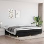 Cama box spring con colchón tela negro 200x200 cm de vidaXL, Camas y somieres - Ref: Foro24-3144201, Precio: 531,04 €, Descue...