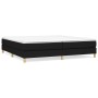 Cama box spring con colchón tela negro 200x200 cm de vidaXL, Camas y somieres - Ref: Foro24-3144201, Precio: 531,04 €, Descue...
