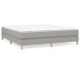 Cama box spring con colchón tela gris claro 180x200 cm de vidaXL, Camas y somieres - Ref: Foro24-3144191, Precio: 483,83 €, D...