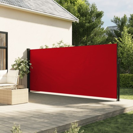 Toldo lateral retráctil rojo 180x600 cm en Sombrillas | Comprar online en Foru.es
