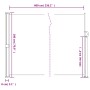 Toldo lateral retráctil marrón 180x600 cm en Sombrillas | Comprar online en Foru.es