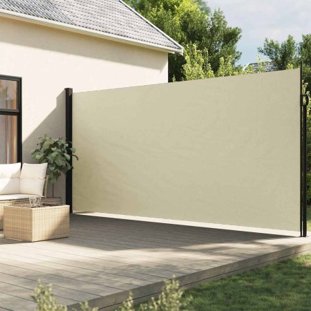 Toldo lateral retráctil crema 200x600 cm en Sombrillas | Comprar online en Foru.es
