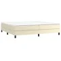 Cama box spring con colchón cuero sintético crema 200x200 cm de vidaXL, Camas y somieres - Ref: Foro24-3144281, Precio: 500,9...