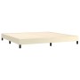 Cama box spring con colchón cuero sintético crema 200x200 cm de vidaXL, Camas y somieres - Ref: Foro24-3144281, Precio: 488,8...
