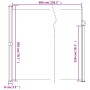 Toldo lateral retráctil azul 200x600 cm en Sombrillas | Comprar online en Foru.es