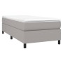 Cama box spring con colchón tela gris claro 90x190 cm de vidaXL, Camas y somieres - Ref: Foro24-3144383, Precio: 263,45 €, De...