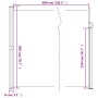 Toldo lateral retráctil blanco 200x600 cm en Sombrillas | Comprar online en Foru.es