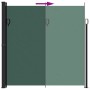 Toldo lateral retráctil verde oscuro 200x600 cm en Sombrillas | Comprar online en Foru.es