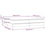 Cama box spring con colchón cuero sintético gris 200x200 cm de vidaXL, Camas y somieres - Ref: Foro24-3144283, Precio: 546,91...