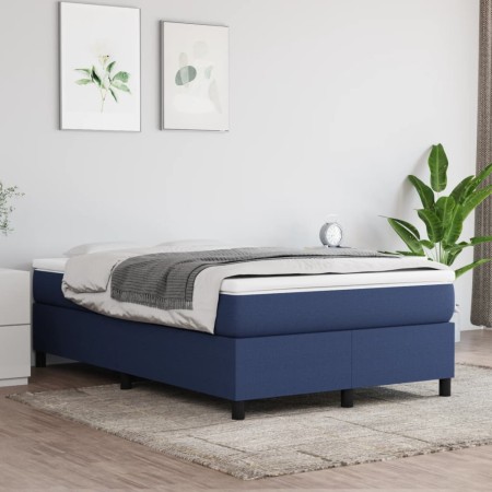 Cama box spring con colchón tela azul 120x200 cm de vidaXL, Camas y somieres - Ref: Foro24-3144413, Precio: 381,90 €, Descuen...
