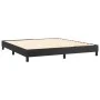 Box spring bed with black synthetic leather mattress 180x200 cm by vidaXL, Beds and slatted bases - Ref: Foro24-3144273, Pric...