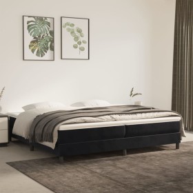 Cama box spring con colchón terciopelo negro 200x200 cm de vidaXL, Camas y somieres - Ref: Foro24-3144353, Precio: 511,50 €, ...