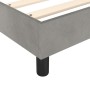 Cama box spring con colchón terciopelo gris claro 100x200 cm de vidaXL, Camas y somieres - Ref: Foro24-3144315, Precio: 285,7...