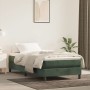 Cama box spring con colchón terciopelo verde oscuro 80x200 cm de vidaXL, Camas y somieres - Ref: Foro24-3144300, Precio: 231,...