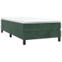 Cama box spring con colchón terciopelo verde oscuro 80x200 cm de vidaXL, Camas y somieres - Ref: Foro24-3144300, Precio: 231,...