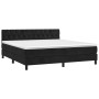 Cama box spring con colchón terciopelo negro 160x200 cm de vidaXL, Camas y somieres - Ref: Foro24-3141493, Precio: 484,34 €, ...