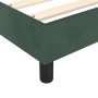 Cama box spring con colchón terciopelo verde oscuro 80x200 cm de vidaXL, Camas y somieres - Ref: Foro24-3144300, Precio: 231,...