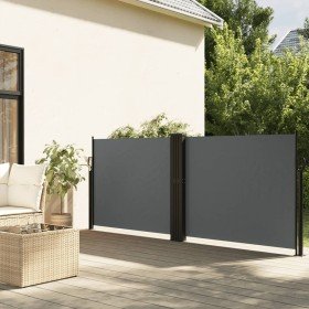 Toldo lateral retráctil gris antracita 140x600 cm en Sombrillas | Comprar online en Foru.es
