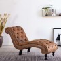 Diván de piel de ante artificial marrón de vidaXL, Divanes - Ref: Foro24-248607, Precio: 281,83 €, Descuento: %