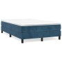Cama box spring con colchón terciopelo azul oscuro 120x200 cm de vidaXL, Camas y somieres - Ref: Foro24-3144325, Precio: 357,...
